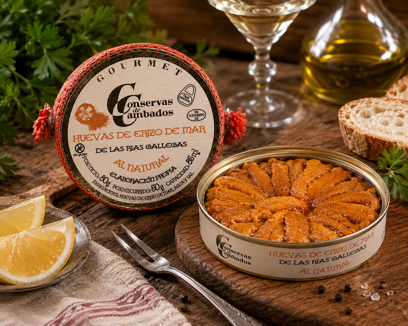 Huevas de Erizo al Natural Gourmet