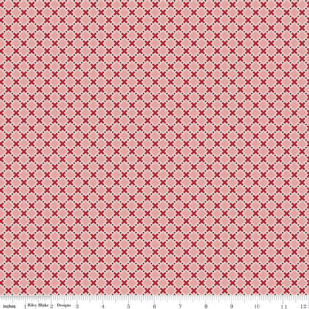 Bee Plaids ~ Orchard Coral