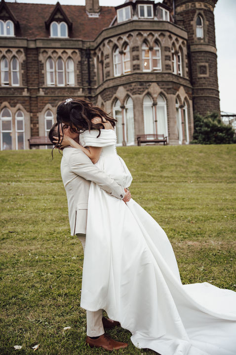 Romantic wedding portrait by Nottingham and UK wedding photographer