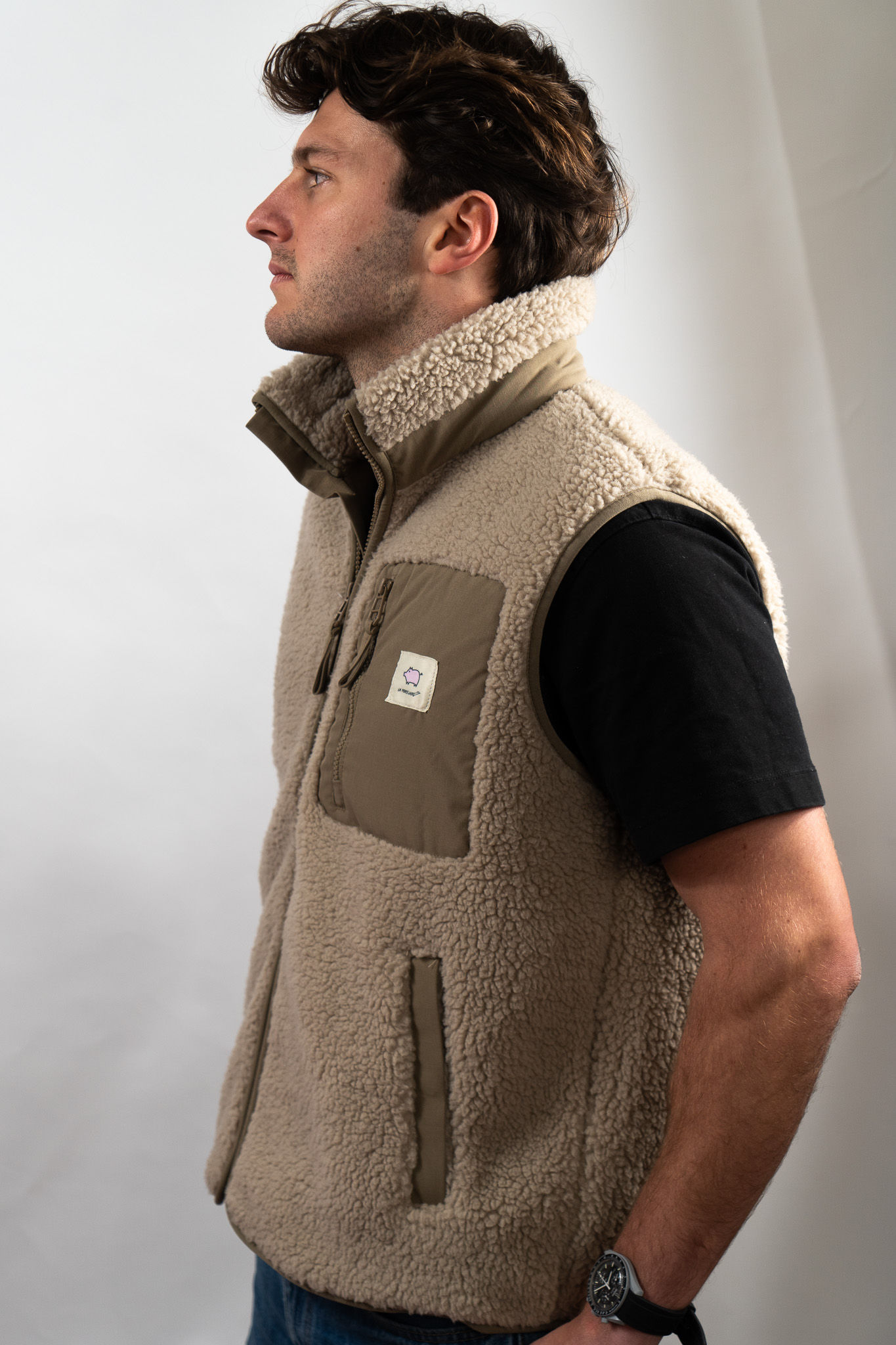 Veste sans manches sherpa