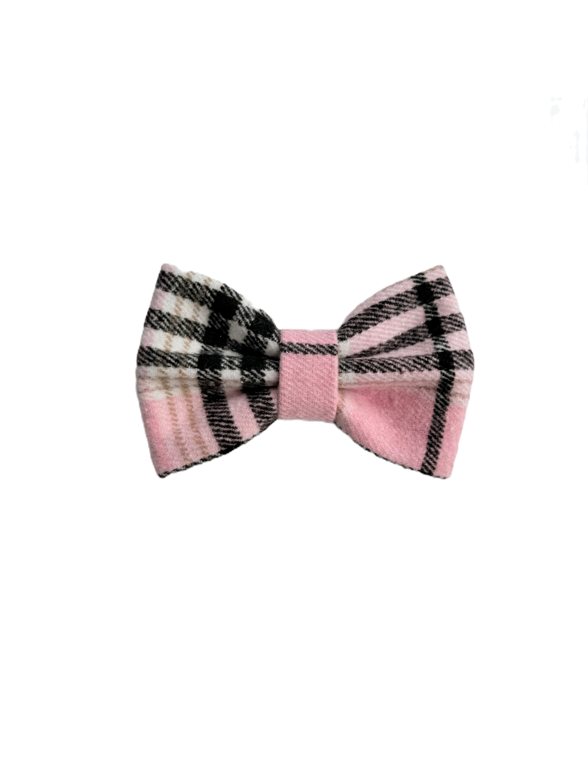 Powder Puff Plaid Bow Tie