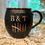 Thumbnail: Add the initials of the couple with 7 scratch marks
