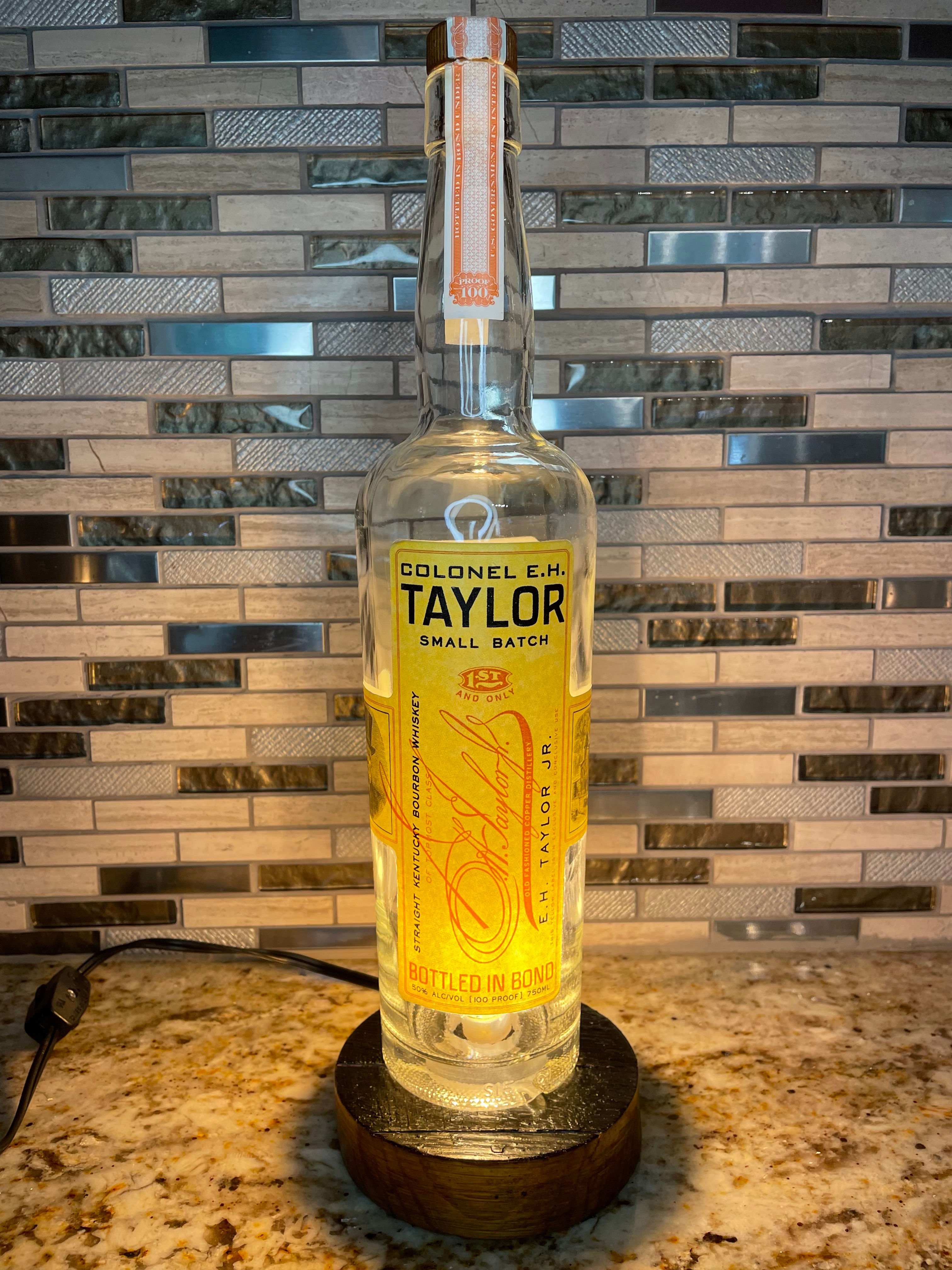 Colonel E.H. Taylor Smal Batch Bourbon Bottle Lamp