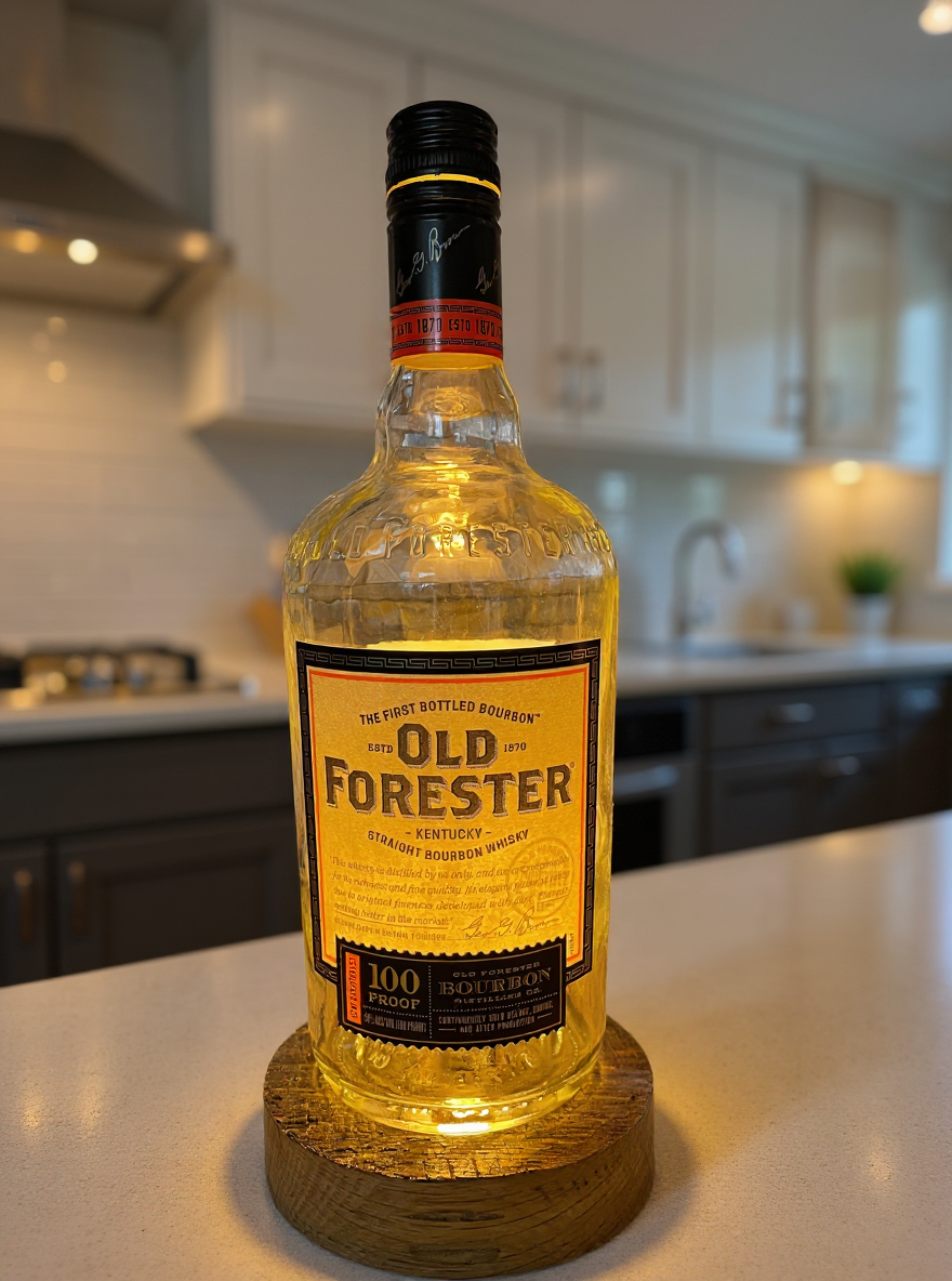 Thumbnail: Old Forester  Bottle Lamp
