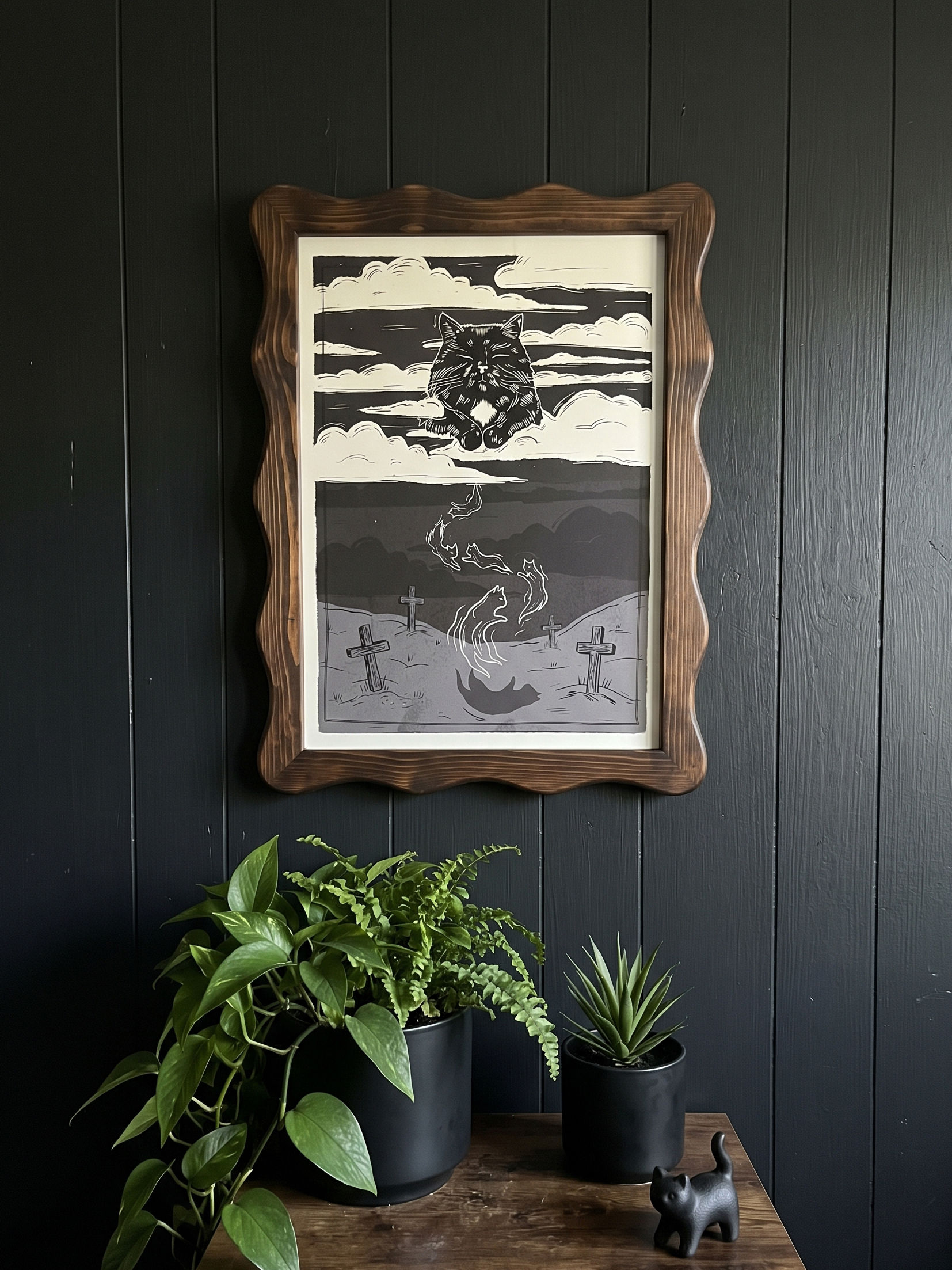 Omen of the Cats / Folklore Felines Print A3