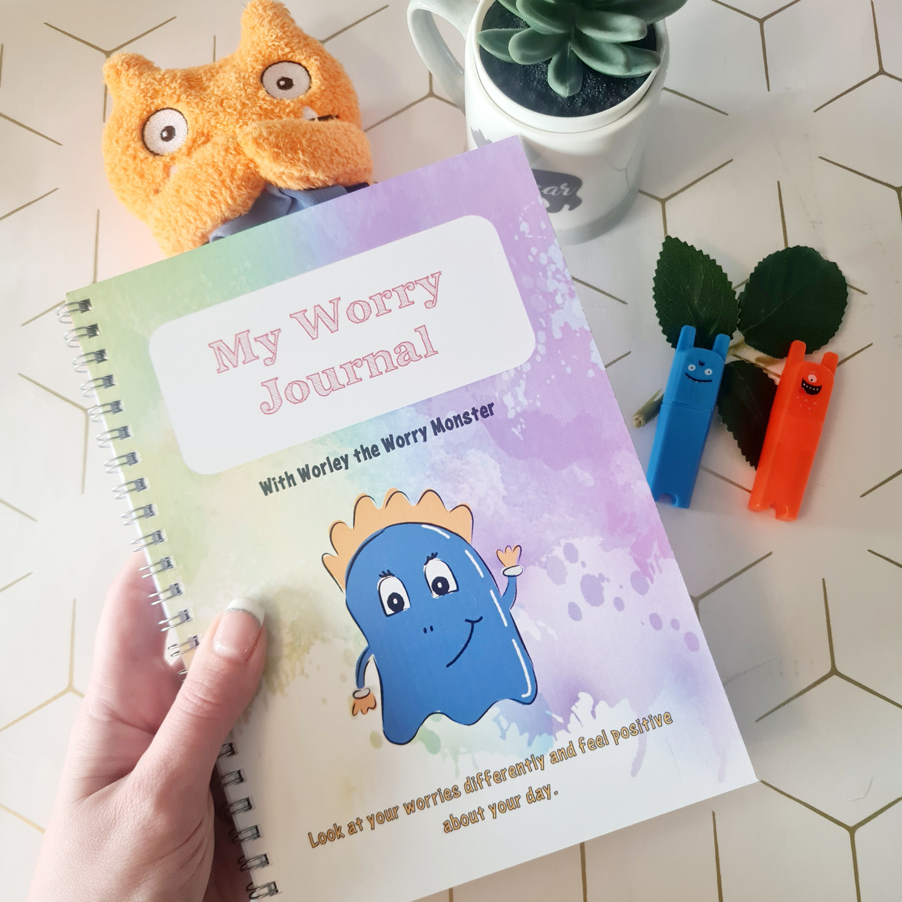 Worry Journal with Worley - anxiety support