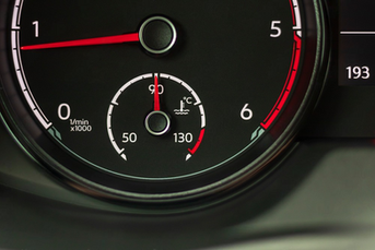 Image of coolant temperature gauge. 
