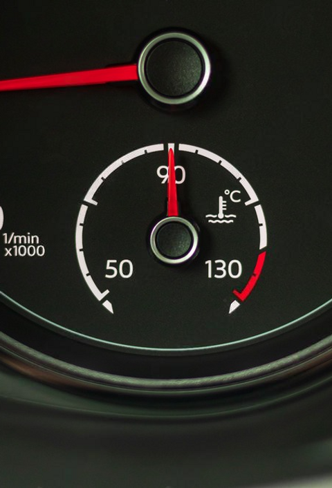 Image of coolant temperature gauge. 