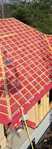 Construction d'une maison à ossature bois couverture réalisée à Lupstein Bas-Rhin