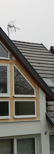 rénovation de pignon colombage alsacien à Brumath Bas-Rhin