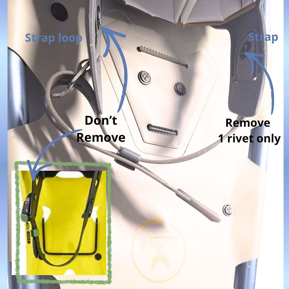 Miniature : guide installation ATLAS Snowshoe heel strap attachment and adjustment