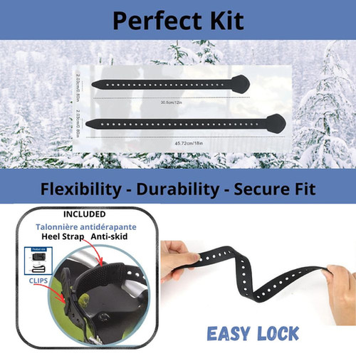 4 Pack 18 Inch Snowshoe Strap Kit, Adjustable Ski Boot - View #7