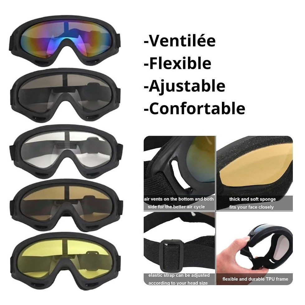 Thumbnail: Ventilated sports hiking glasses - UV400 - Ideal for winter