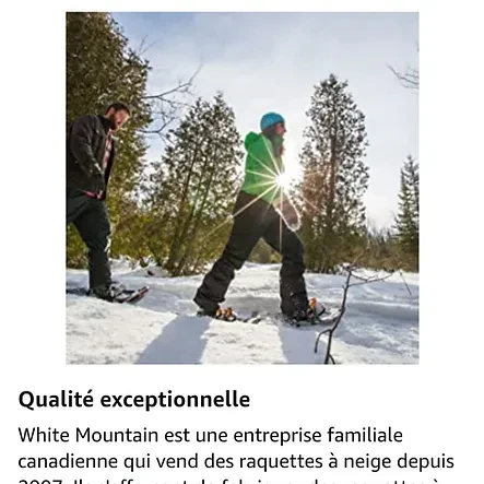 Kit Raquettes à Neige NACATIN 4-en-1 – Alu, 53/63/76 Cm, Bâtons Réglables, Guêtres Imperméables Et Sac De Transport