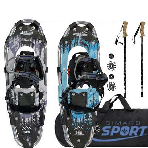 SOARS Kit Raquettes à Neige 4 En 1 - Aluminium Avec Bâtons Télescopiques, Sac Et Guêtres