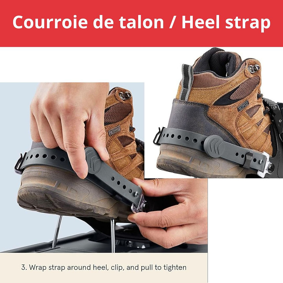 Thumbnail: PAIRE DE FIXATIONS NOUVELLES TECHNOLOGIE "Pro4" - POUR RAQUETTES À NEIGE