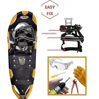 Step-by-step tutorial removing aluminum rivets on ATLAS snowshoes