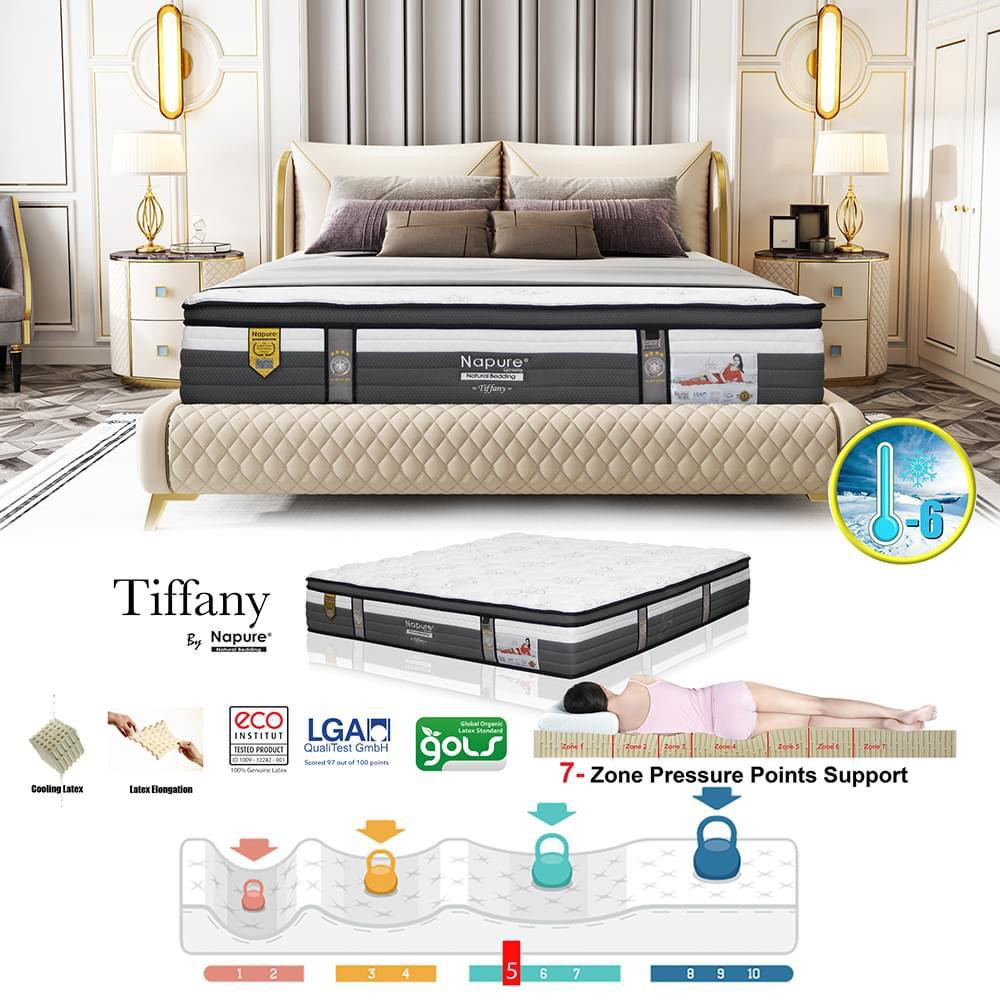 Napure Tiffany Natural Latex Mattress (FREE BEDFRAME & PILLOW)