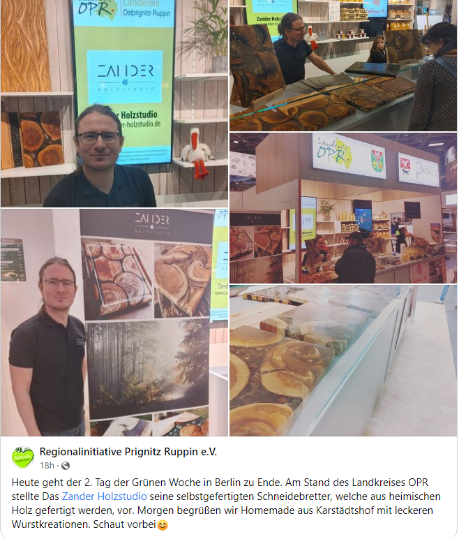 Beitrag von Regionalinitiative Prignitz Ruppin e.V. auf Facebook
