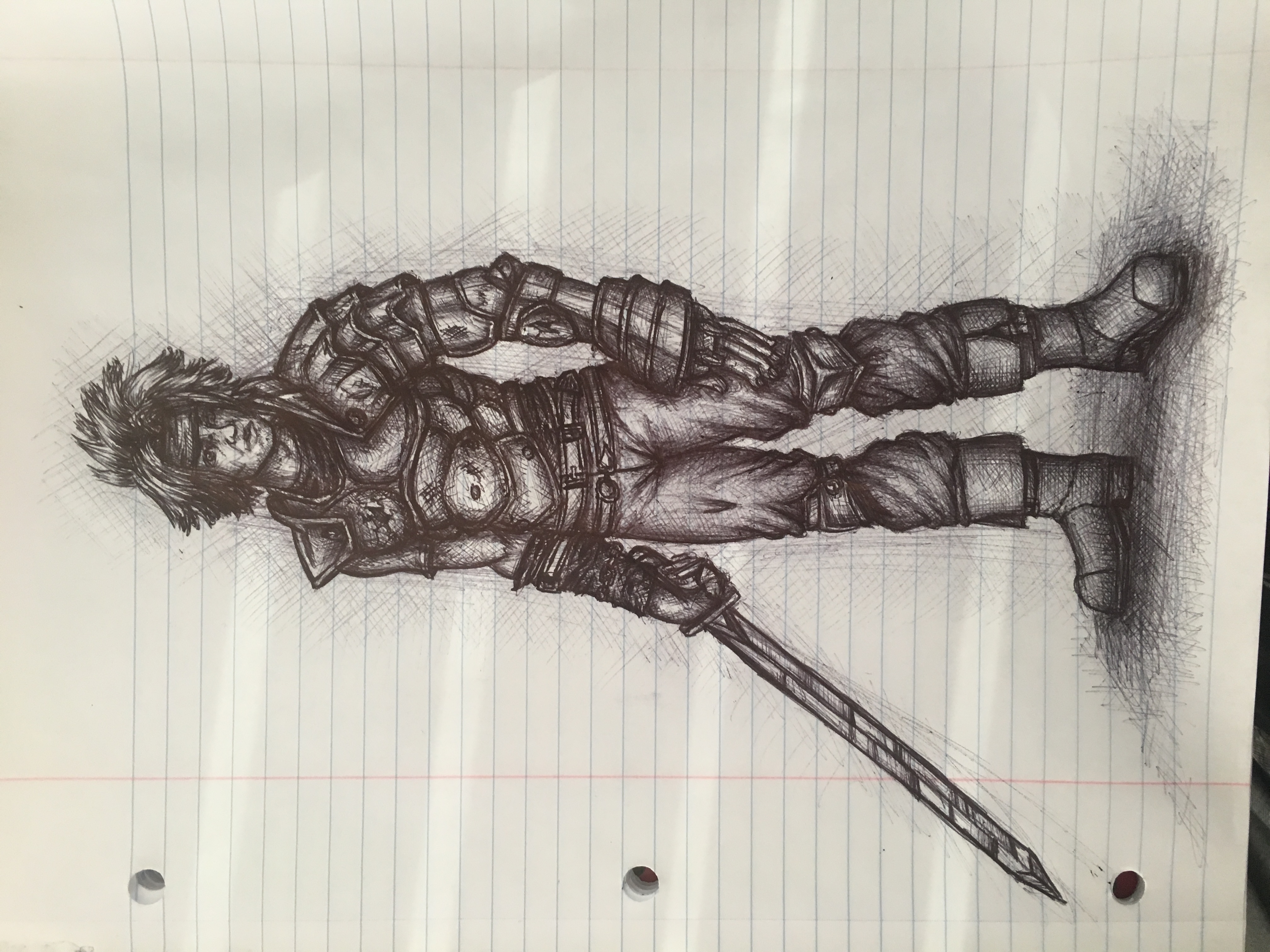 Dart the Fire Dragoon Sketch