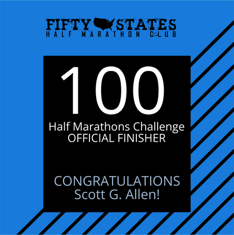 Scott Allen Finishes the 100 Half Marathons Challenge - From Chicago, Illinois