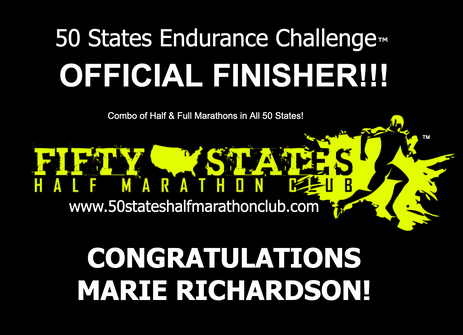 Marie Richardson Finishes the 50 States Endurance Challenge - From Atlanta, Georgia