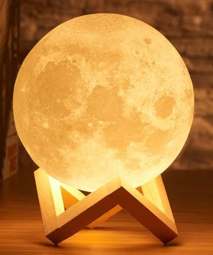 Thumbnail: Personalized 3D Moon Lamp with Photo and Message Customization
