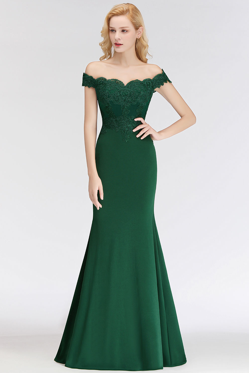 Sexy Off The Shoulder Evening Dresses For Women Elegant Mermaid Formal Party Pro