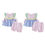 Thumbnail: FOCUSNORM 0-3Y Lovely Baby Girls Summer Clothes Sets Ruffles Fly Sleeve Striped 