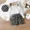 Thumbnail: Kids Girls Clothing Set Mesh Splice Puffed Sleeves Top+Irregular Short Skirt+Hat