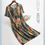 Thumbnail: Cotton Floral Dress Bohemian Printed Beach Dress Woman Dress Vestido Femme Robe