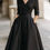 Thumbnail: Women's Dress 2025 Elegant Temperament Waist Tied Dress Autumn Lapel Solid Color