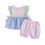 Thumbnail: FOCUSNORM 0-3Y Lovely Baby Girls Summer Clothes Sets Ruffles Fly Sleeve Striped 