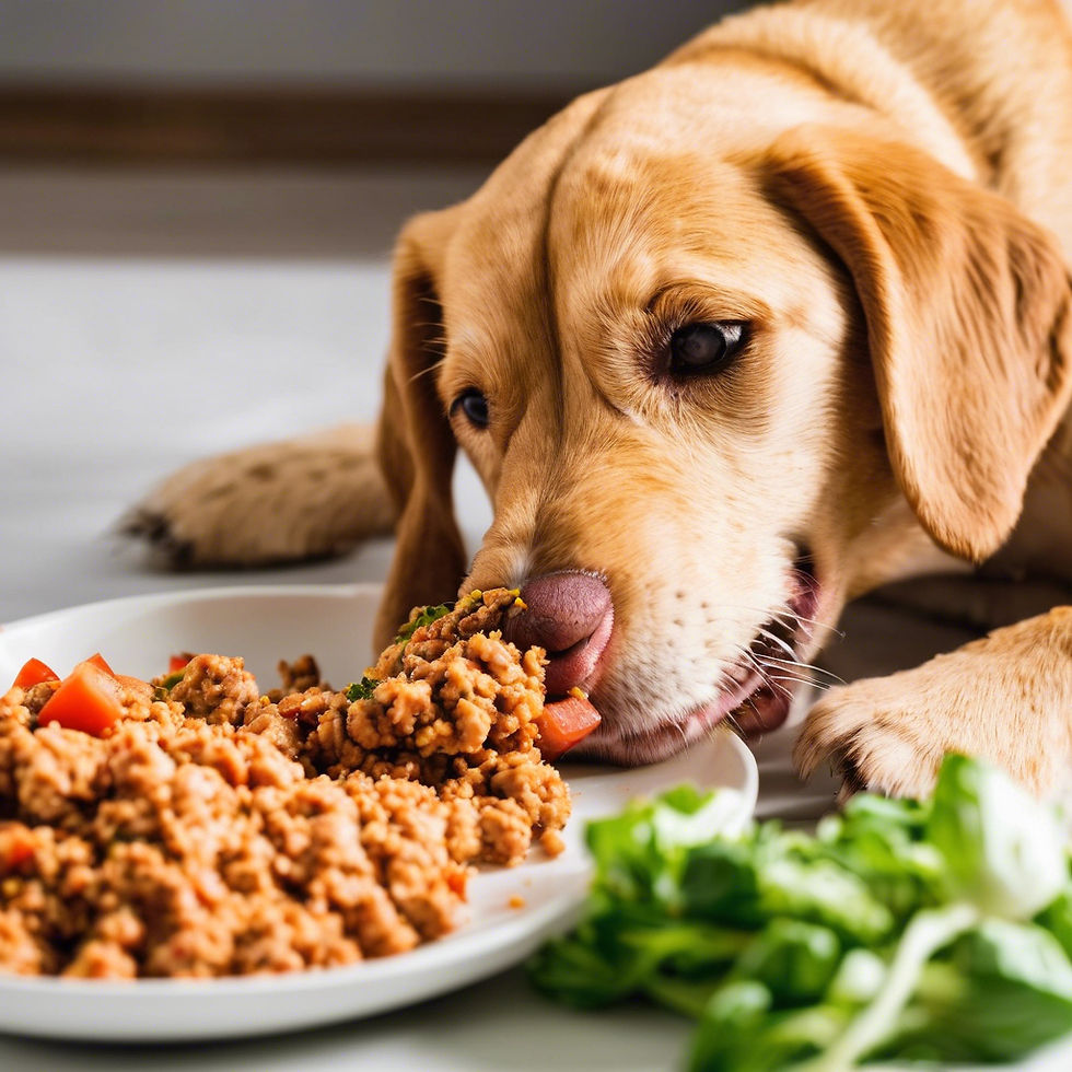 Dog Eating Pawfect Pantry Meal