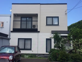 【外壁リフォーム施工実績のご紹介です。札幌市豊平区 T様邸】