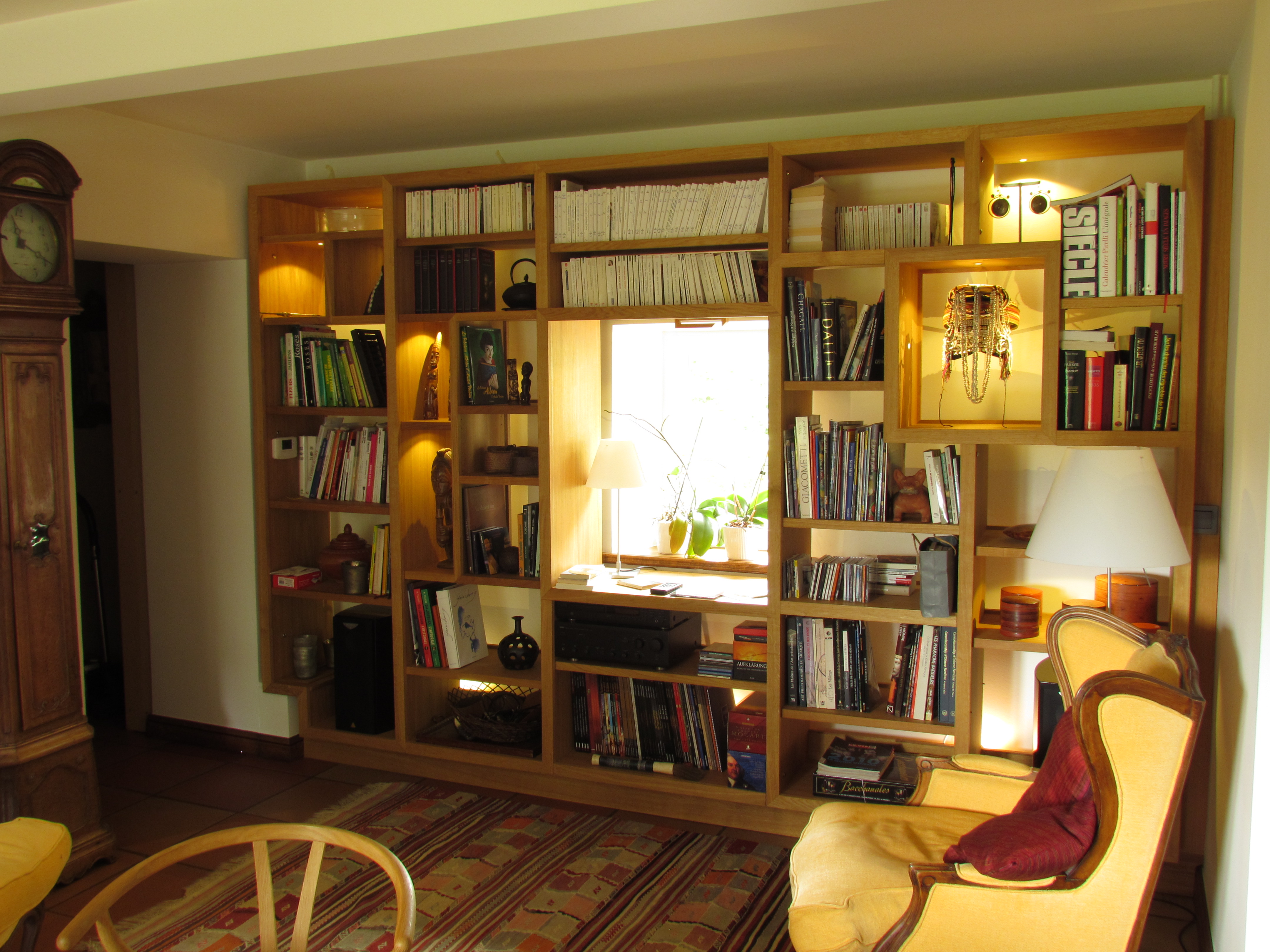 Bibliothèque en chêne