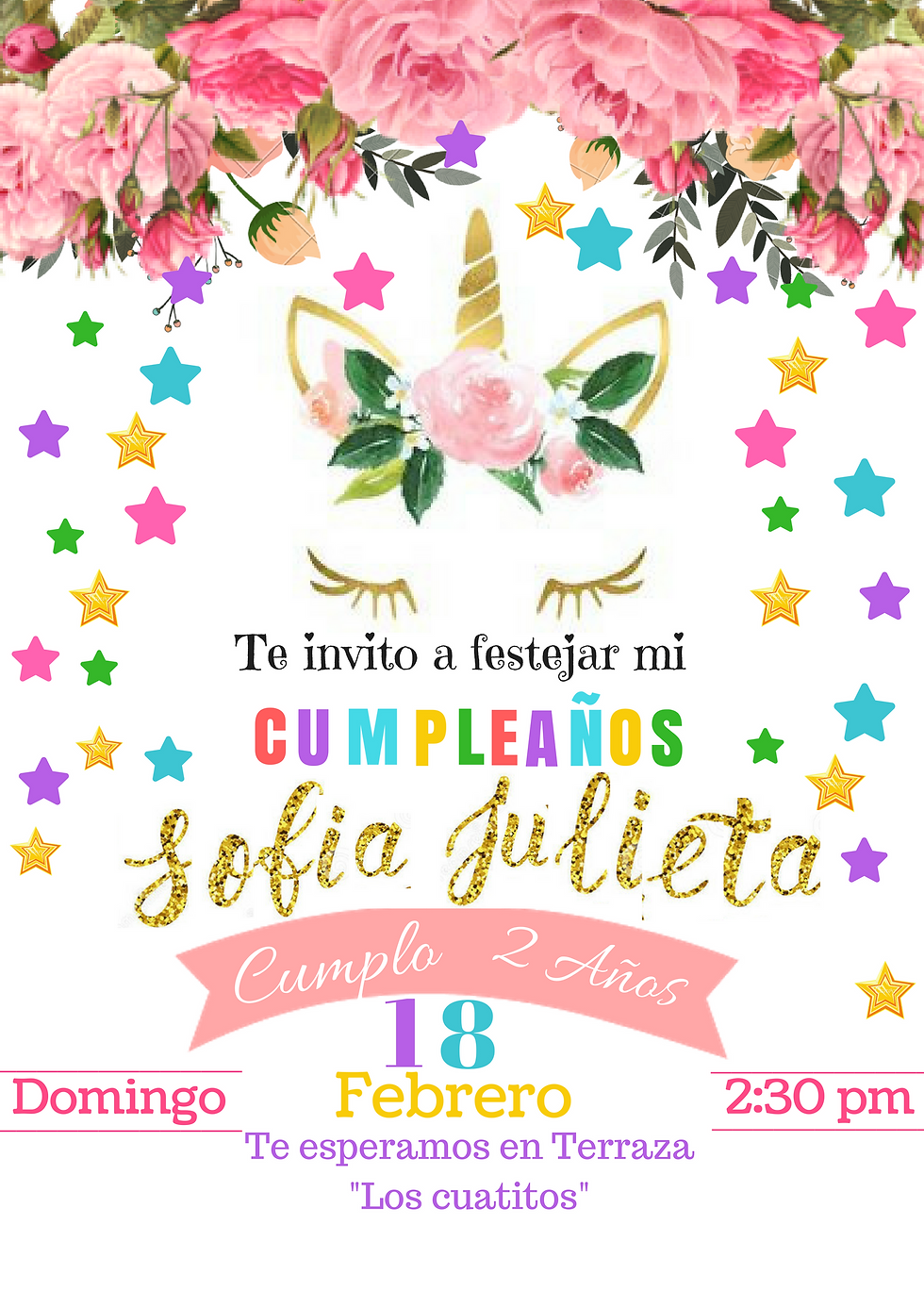 Te invito a festejar mi
