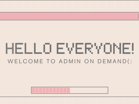 The Design Process: Admin on Demand