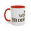 Thumbnail: Fantasy-Themed Accent Coffee Mug - "Worlds of Hidden Earth" - 11oz & 15oz