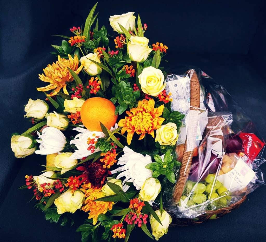 Medium Floral Fruit Basket