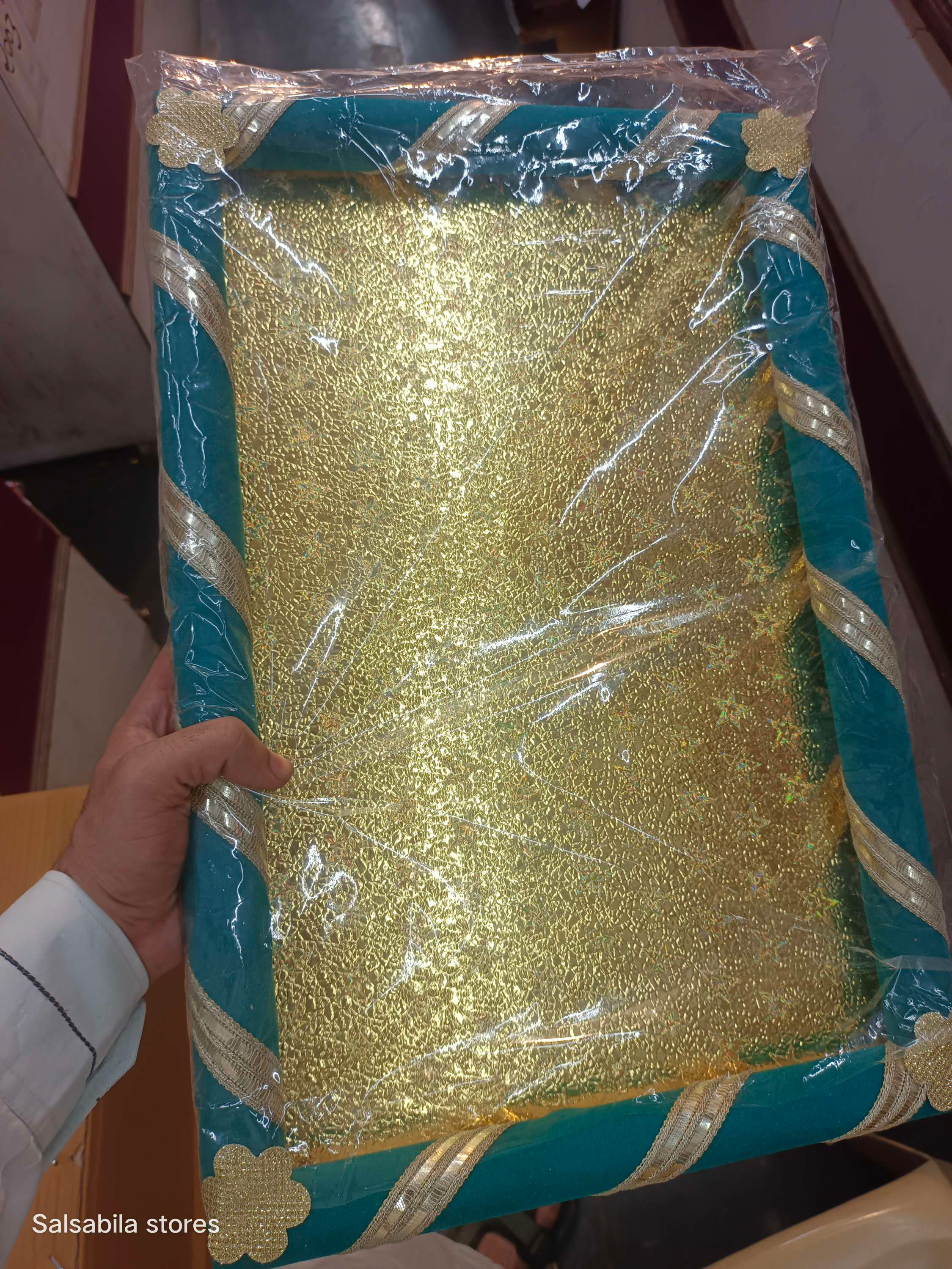 Designer fabric tray