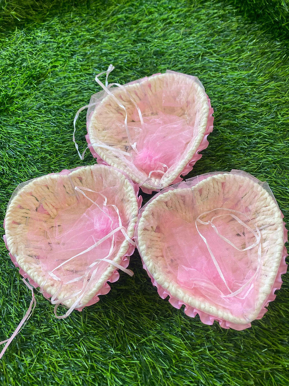 Thumbnail: Heart Net basket for Return gifting