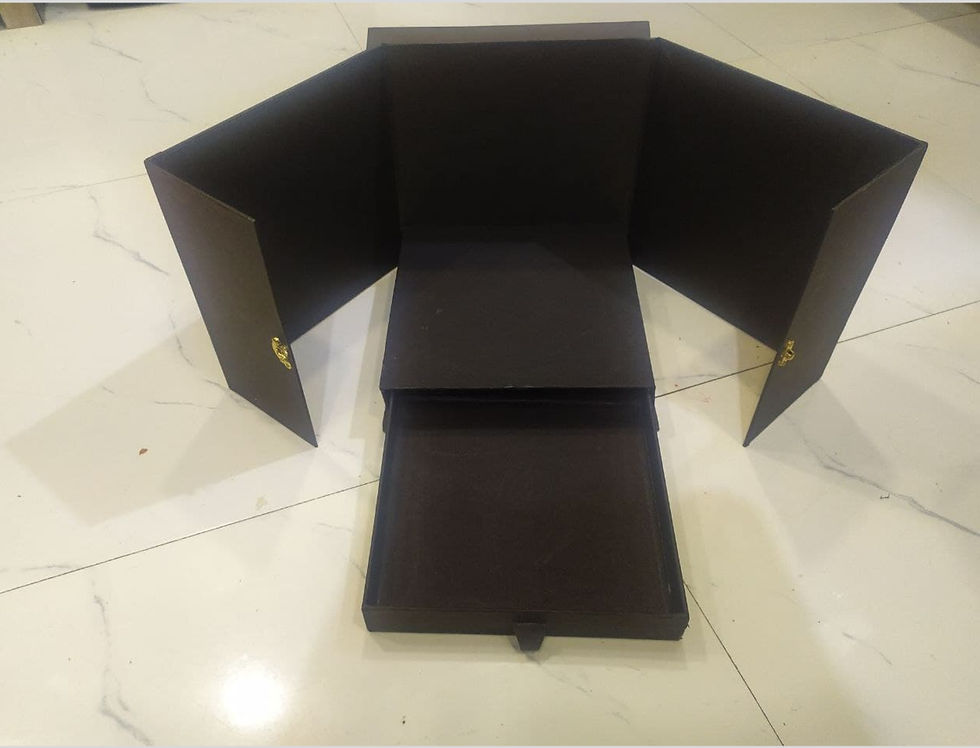 Thumbnail: Hardboard Black Decoration Box