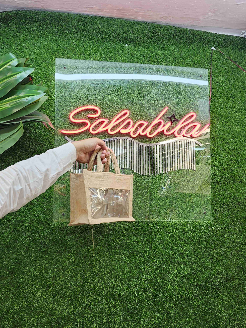 Thumbnail: Jute Window Hamper Bag