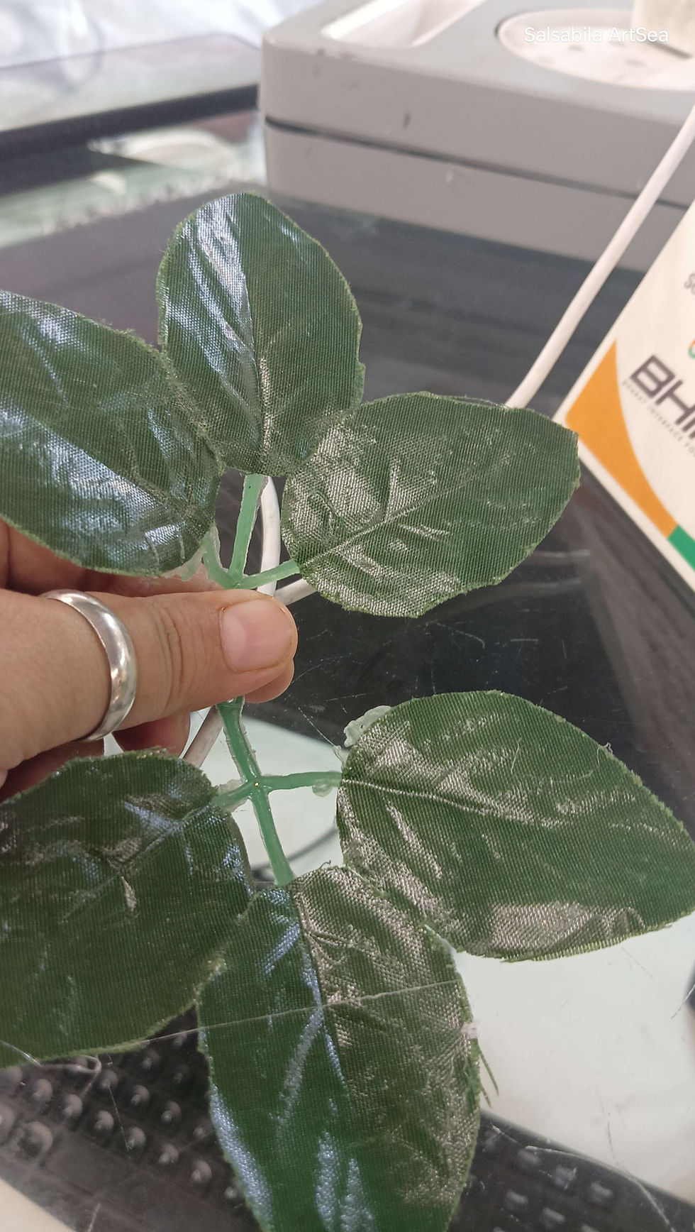 Flower Brooch Leaves | Artificial