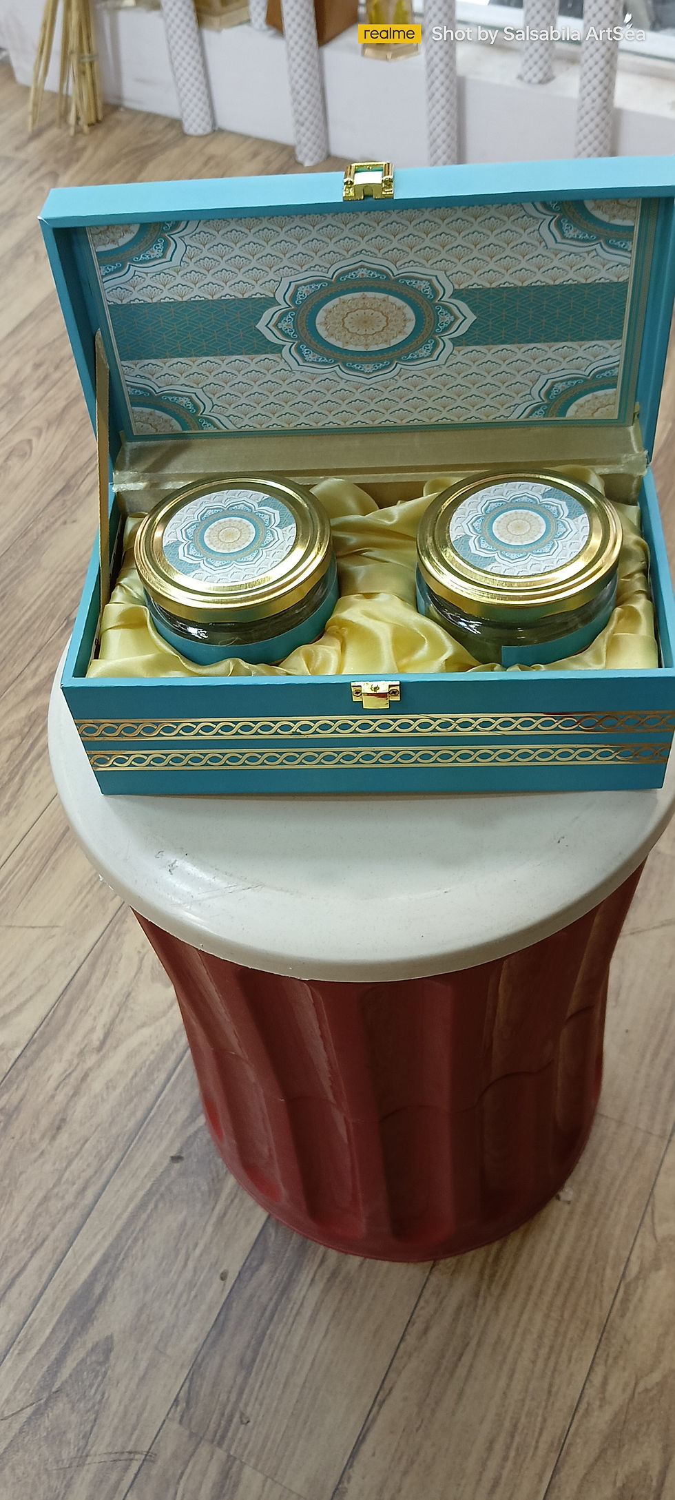 Thumbnail: Designer blue 2 jar box