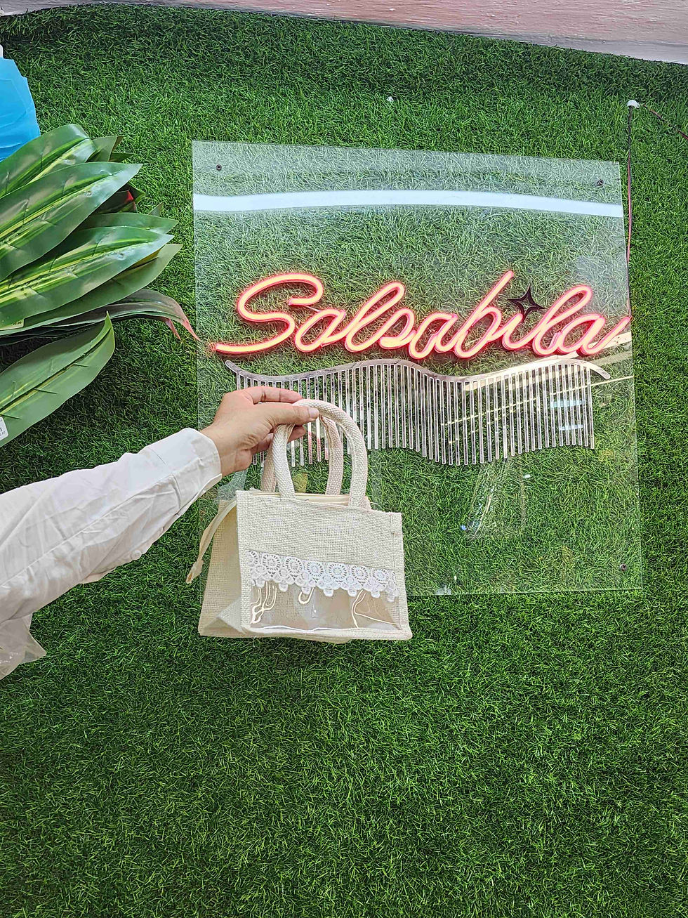 Thumbnail: Jute Window Hamper Bag
