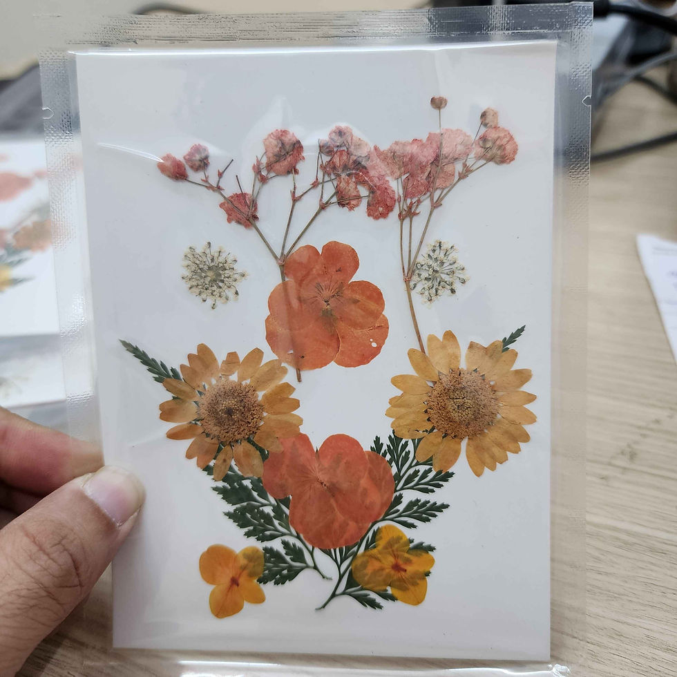 Thumbnail: copy of DRIED FLOWER PRESS RESIN