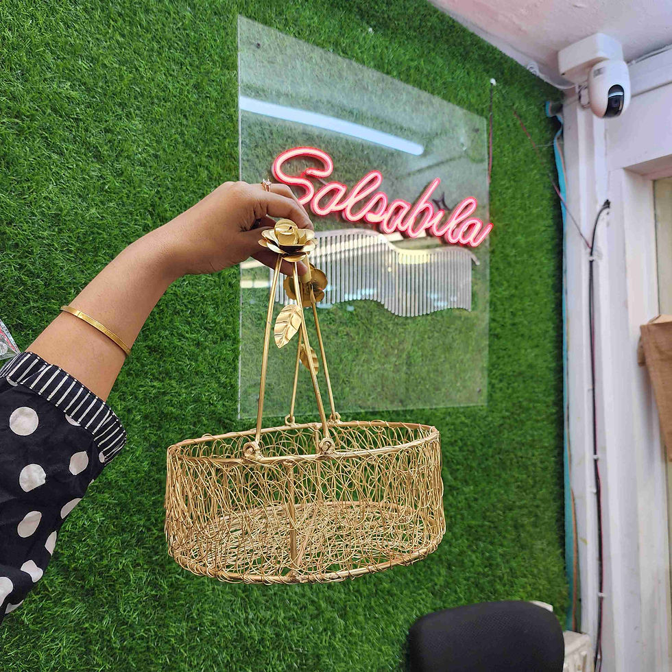 Thumbnail: IRON ROUND METAL HAMPER BASKET