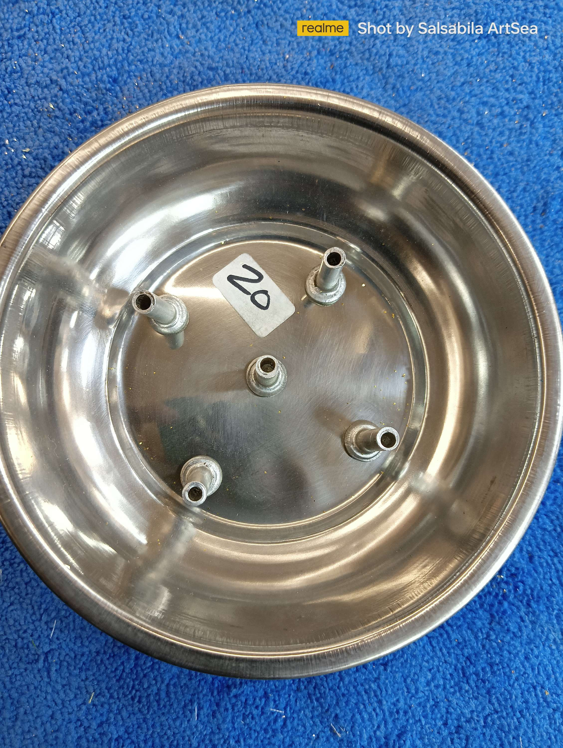 Steel agarbatti holder